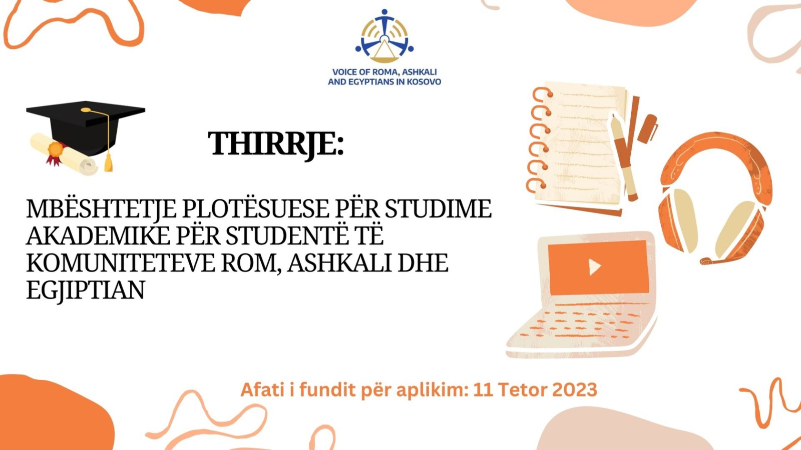 CALL: Supporting academic studies for students from the Roma, Ashkali and Egyptian communities